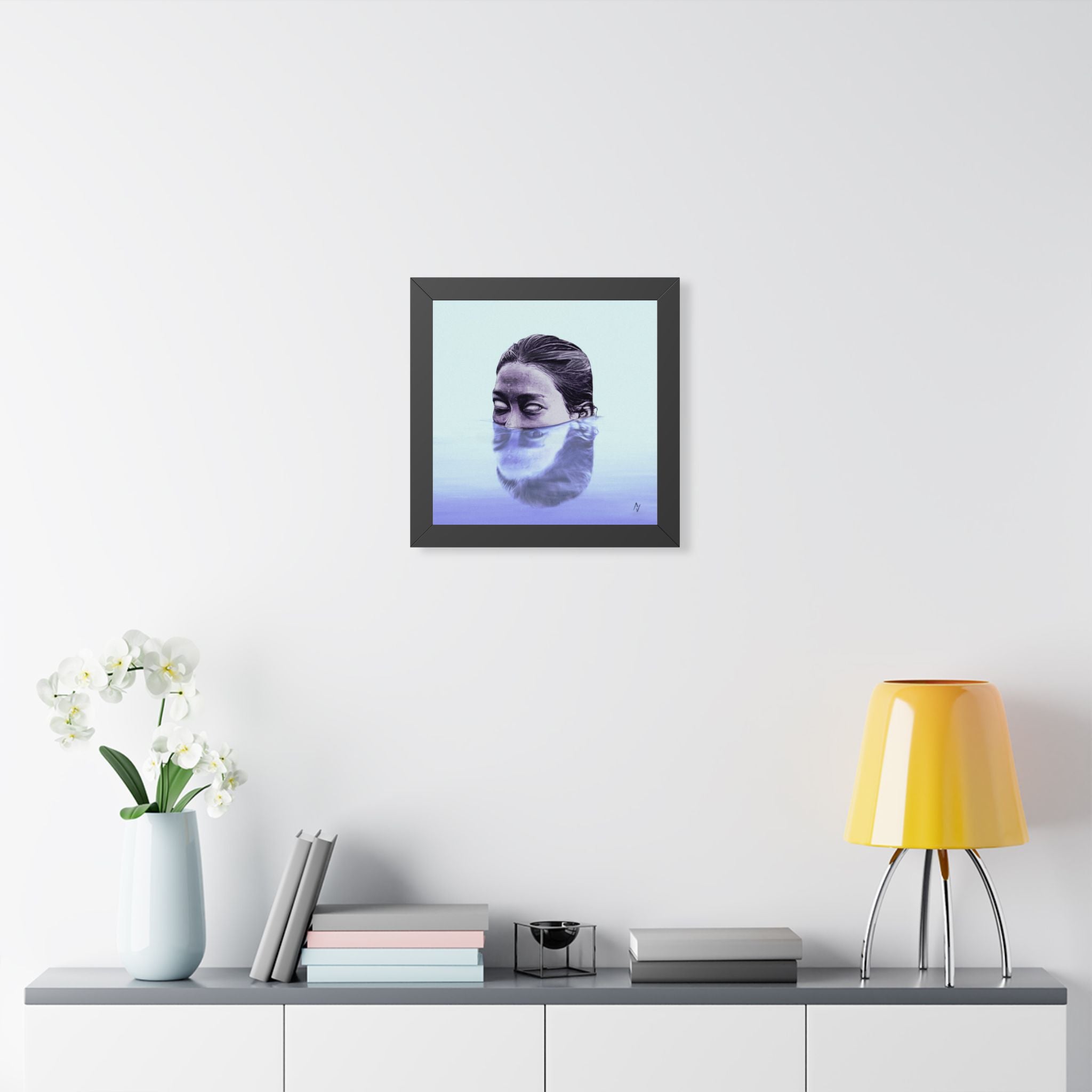 Above Water. Framed