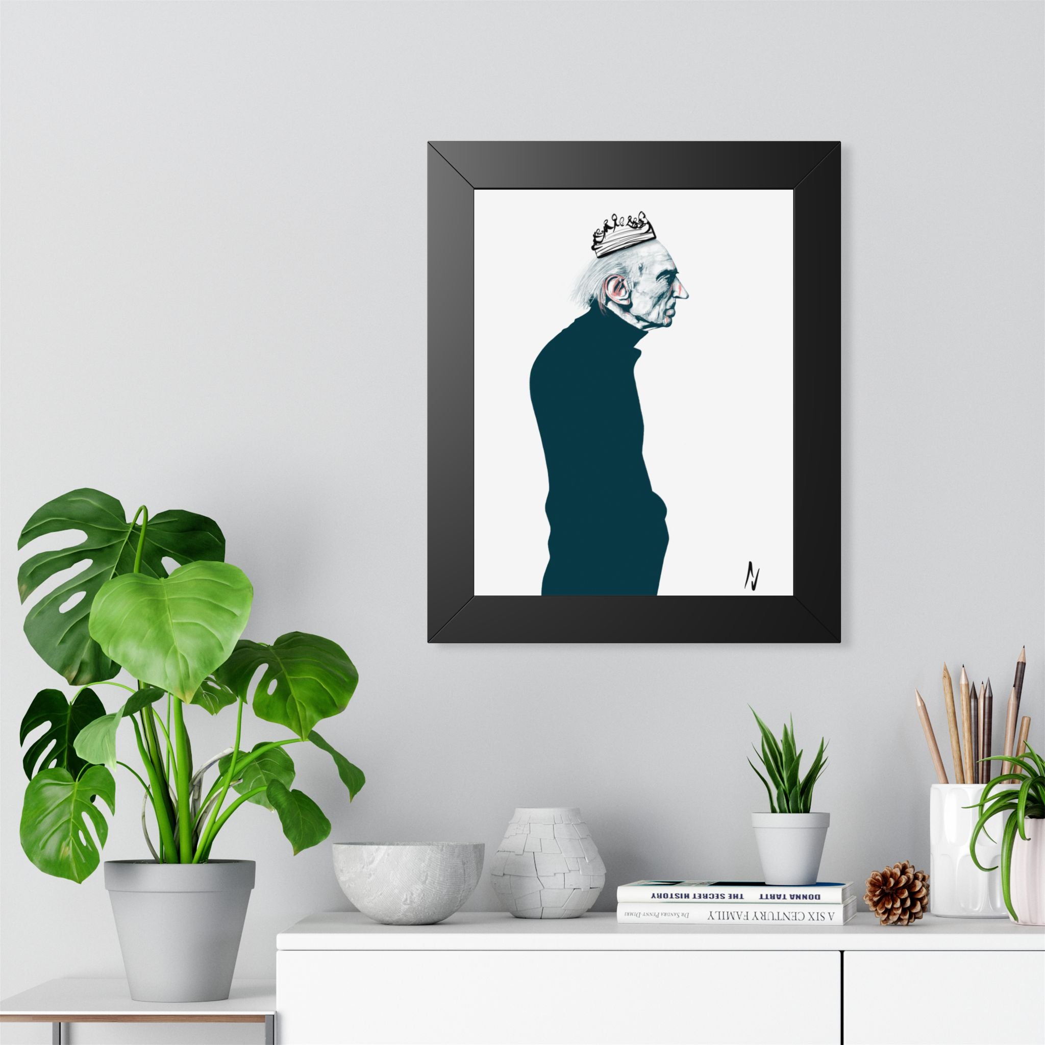 Old Money. Framed
