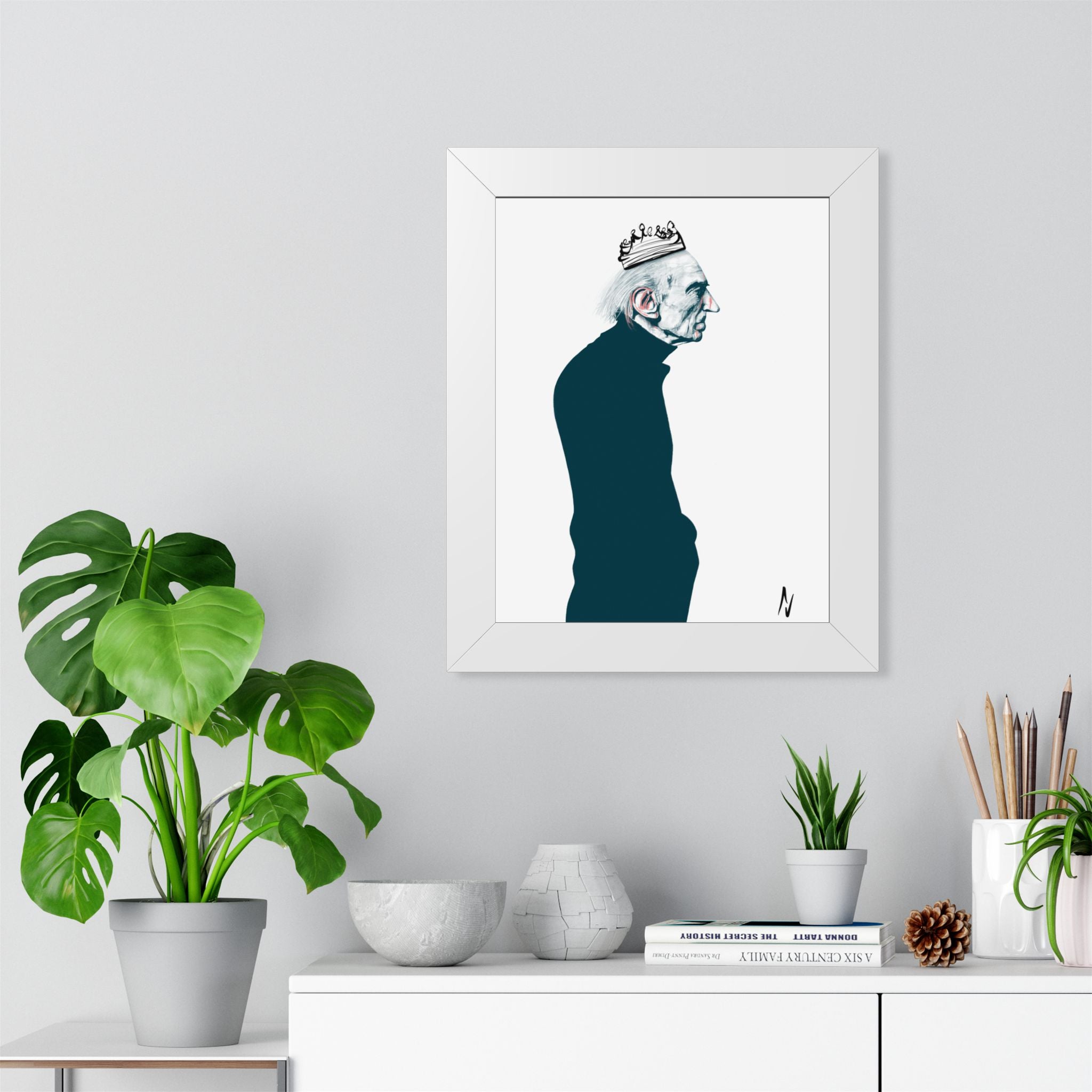 Old Money. Framed