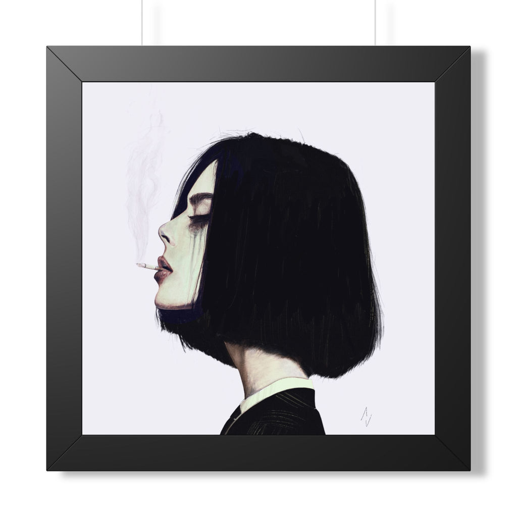 Last Drag. Framed