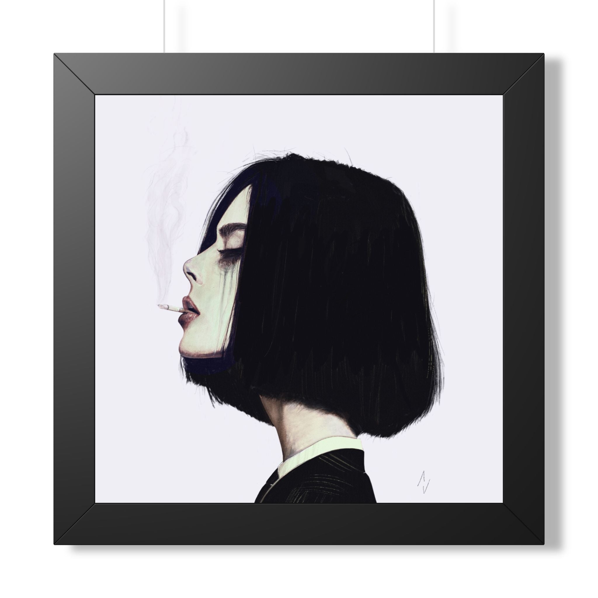 Last Drag. Framed